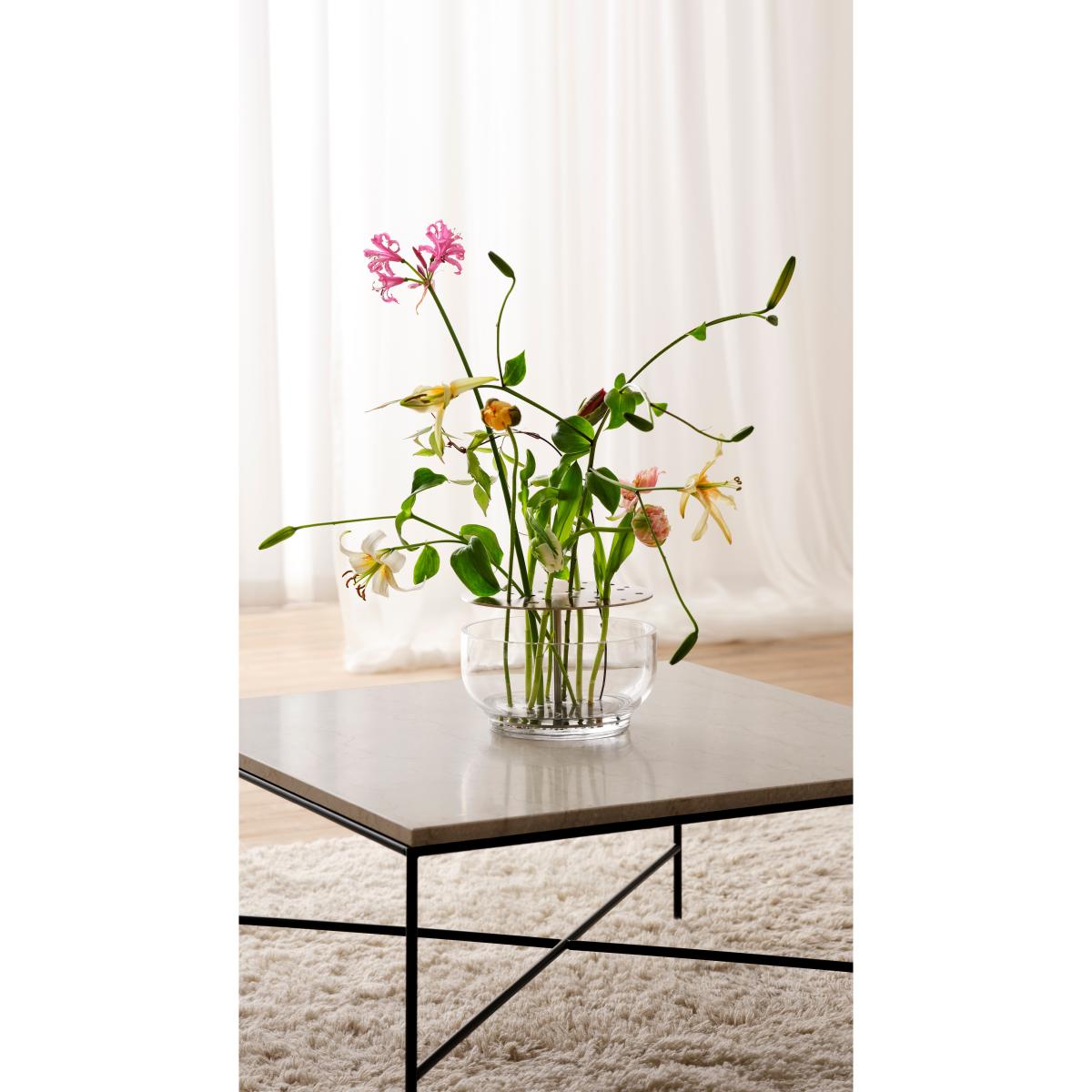 Ikebana vase stainless steel Large – image 3