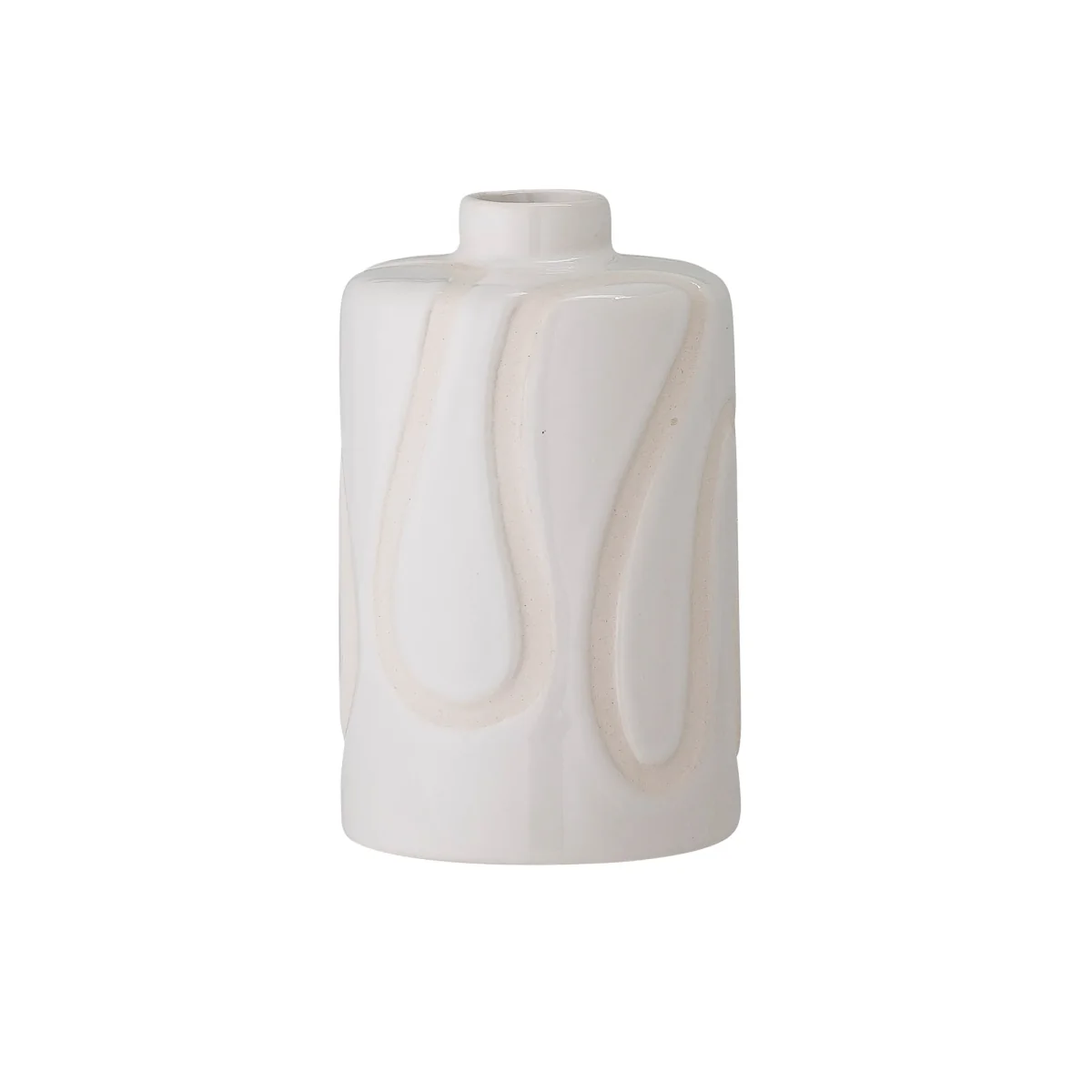 Elice vase stoneware 13 cm white – image 2