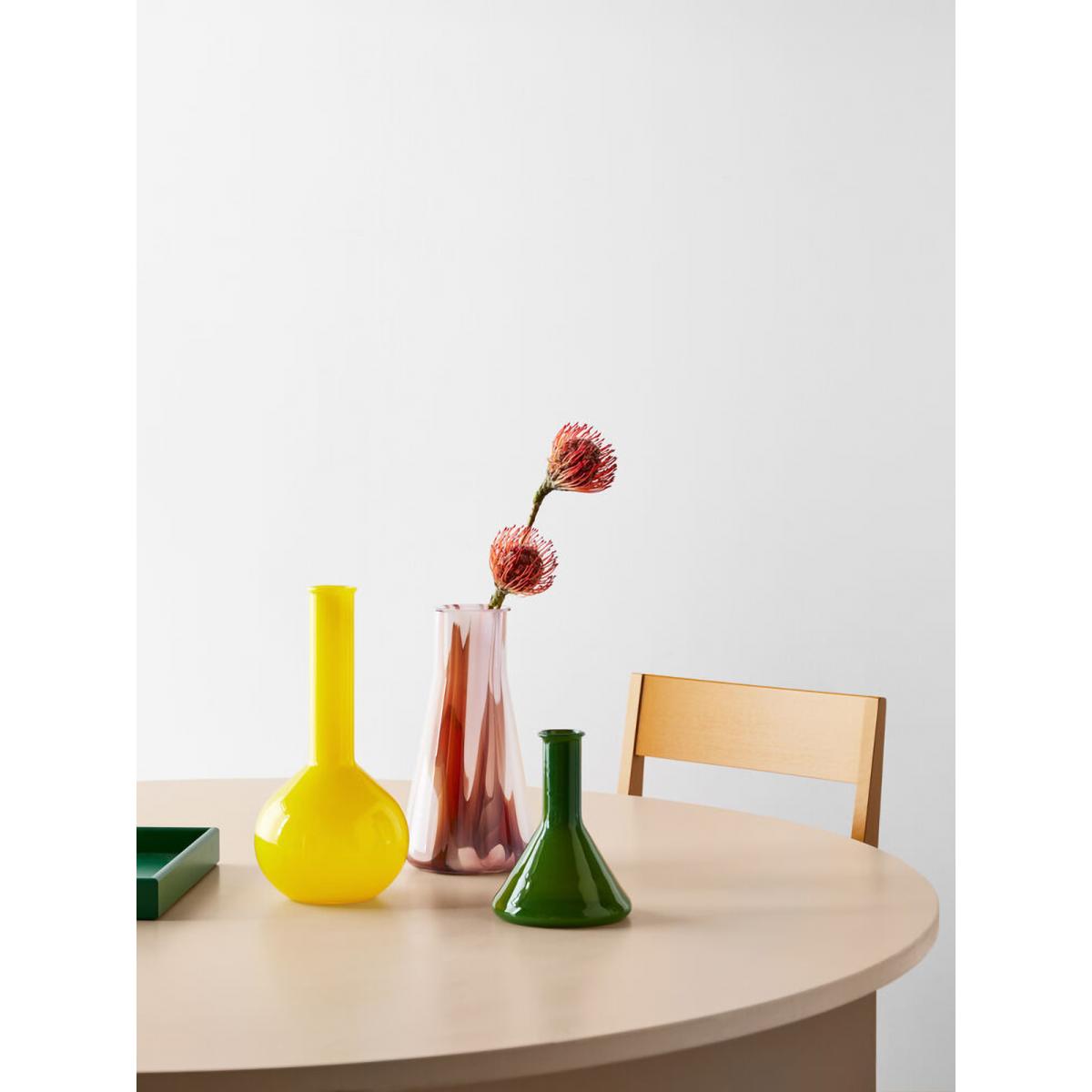 Kosta Boda Lab measuring glass vase 18.5 cm Green – image 5