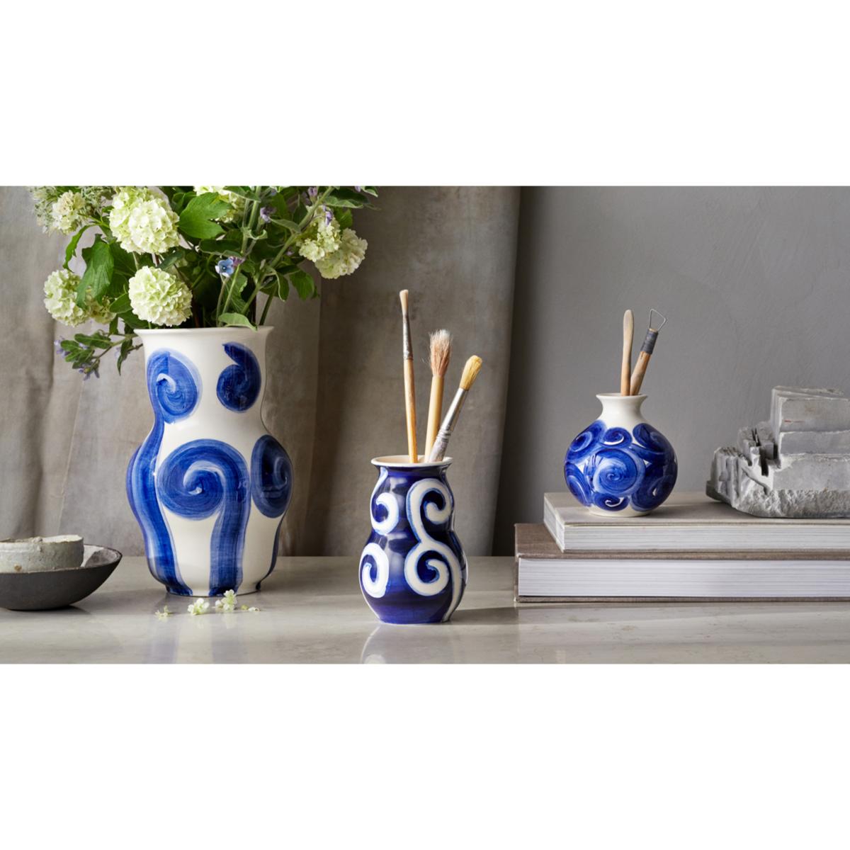 Kähler Tulle vase 13 cm Blue – image 7