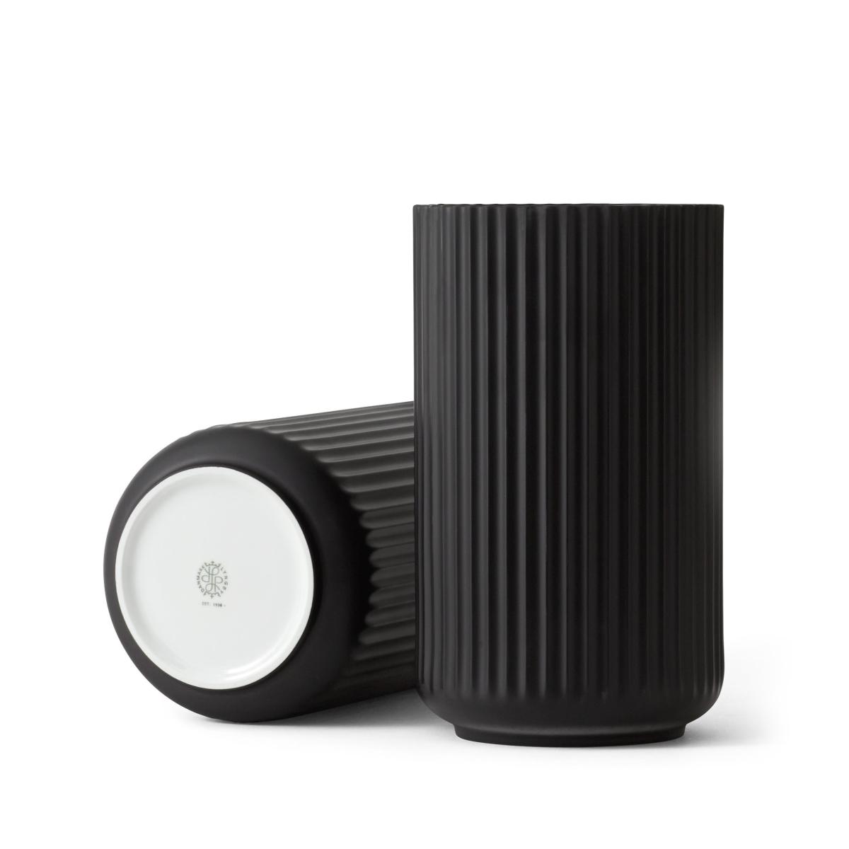 Lyngby vase black matte 20 cm – image 2