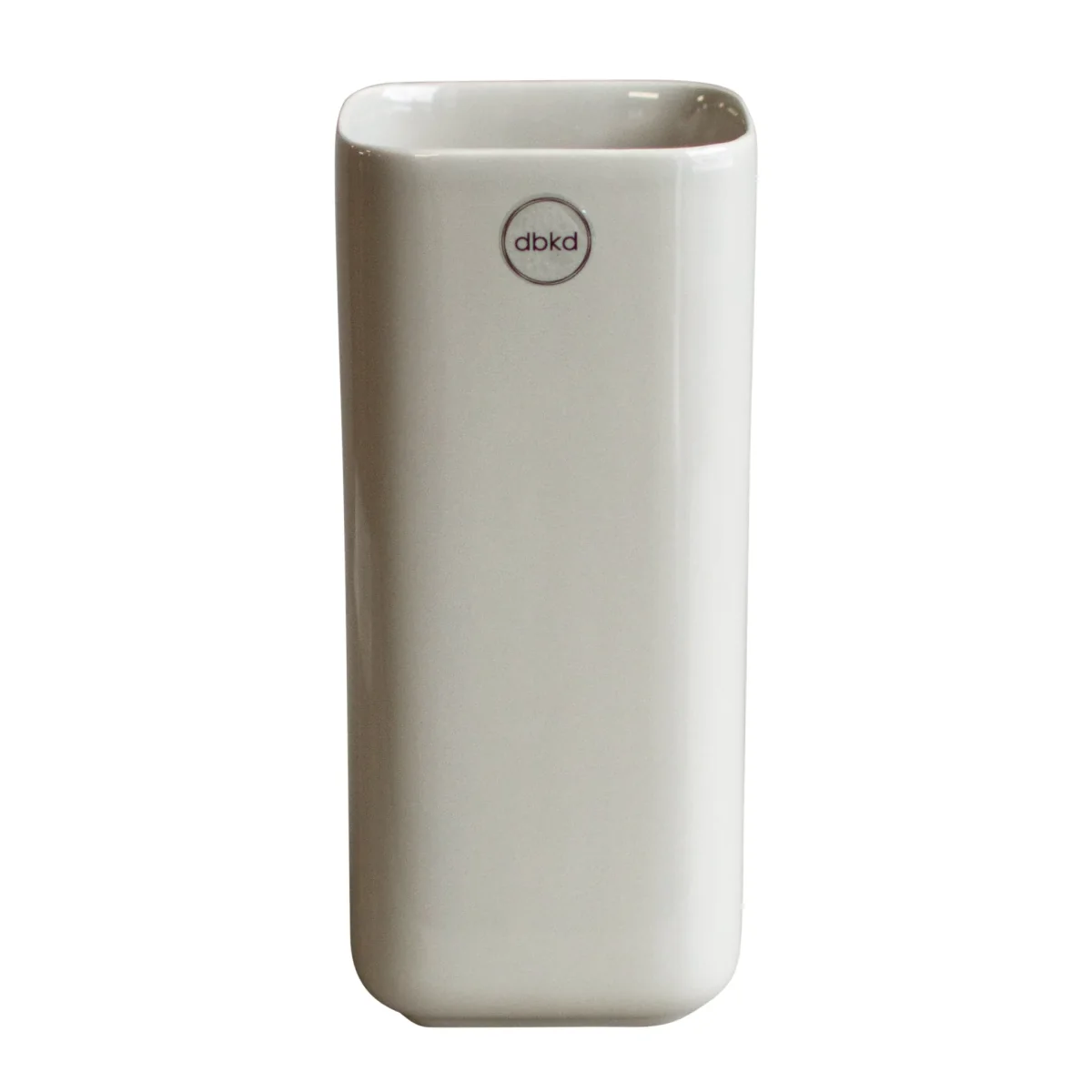 Cube vase 20 cm Shiny mole – image 2