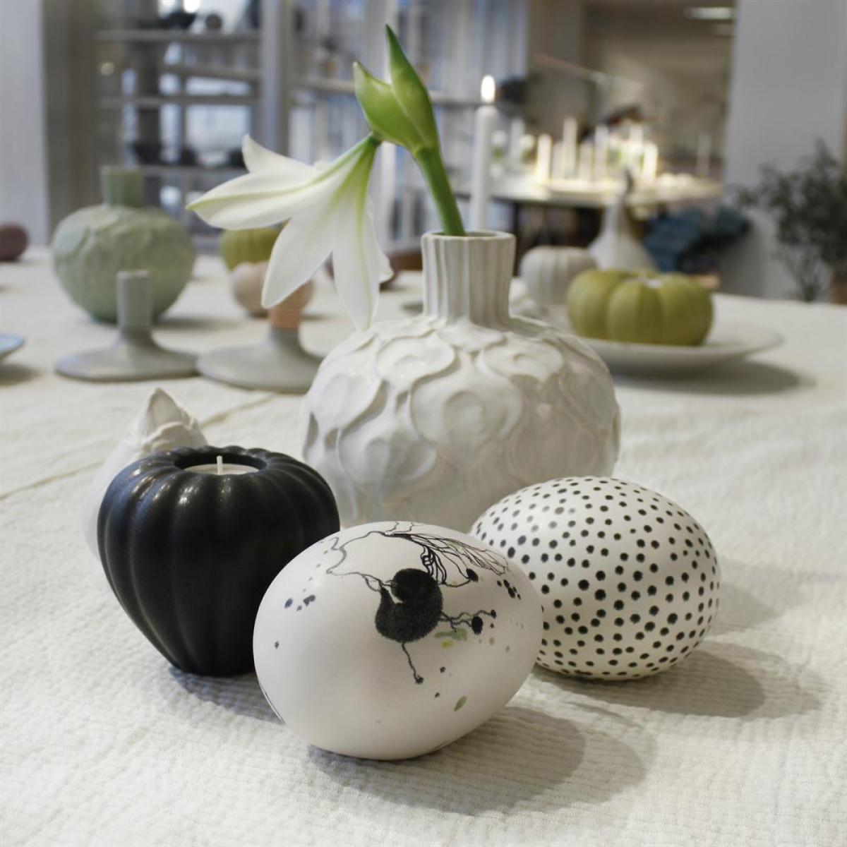 Kronärtskocka vase white 22 cm – image 3
