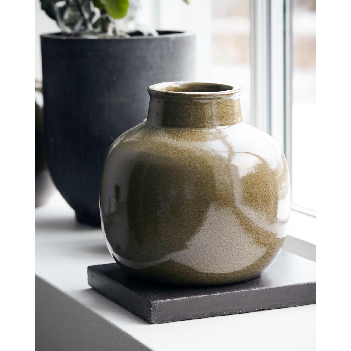 Aju vase 17 cm Green – image 2
