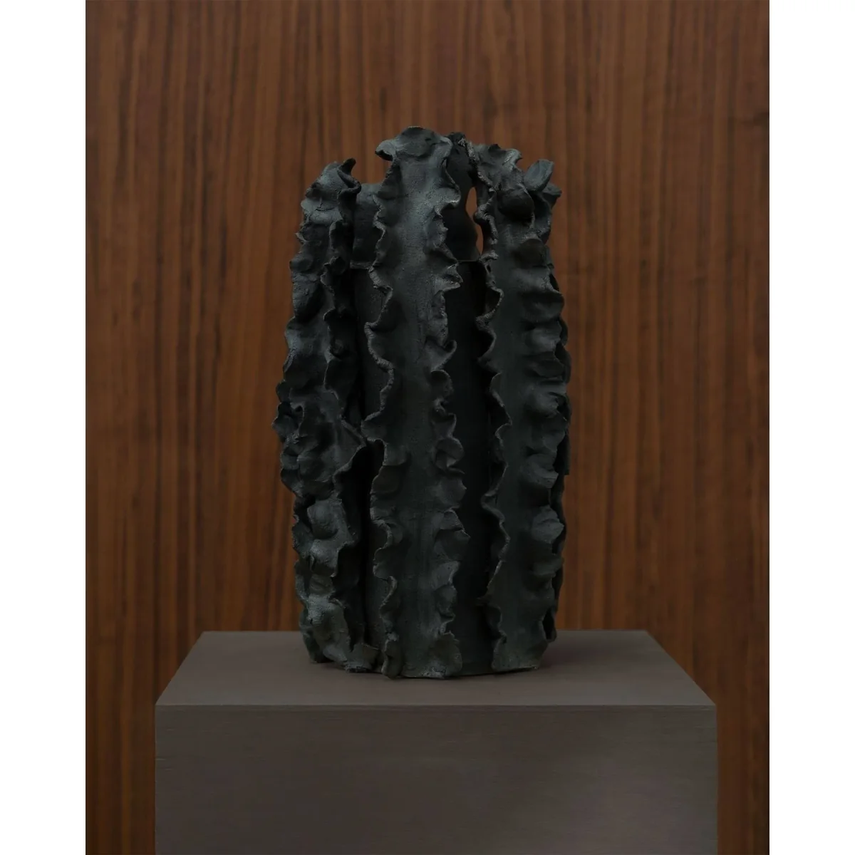 Tinted Melera vase Black 33x16 cm – image 2