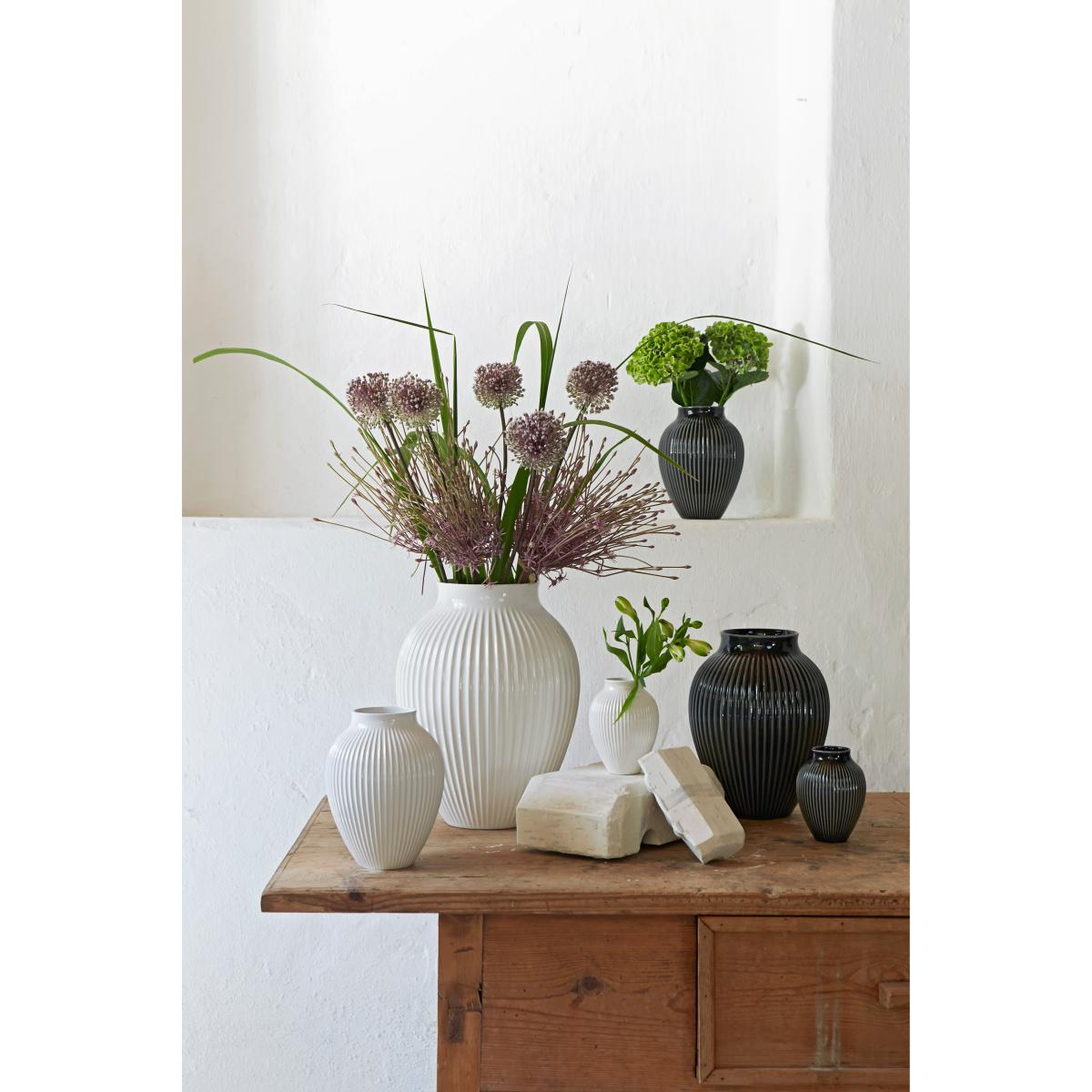 Knabstrup vase fluted 35 cm White – image 2