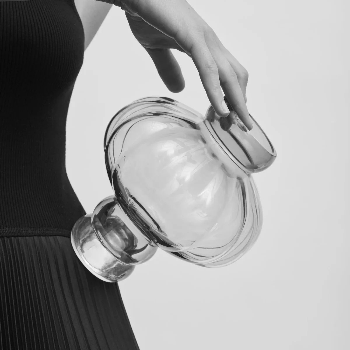 Balloon vase 20 cm clear – image 2