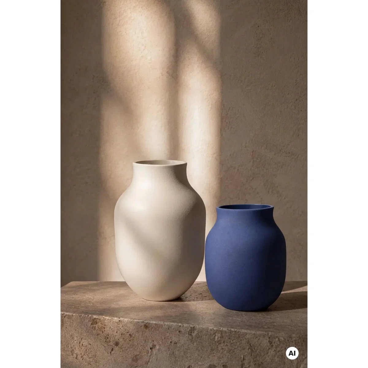 Kähler Studio Omaggio vase Blue 20 cm – image 3