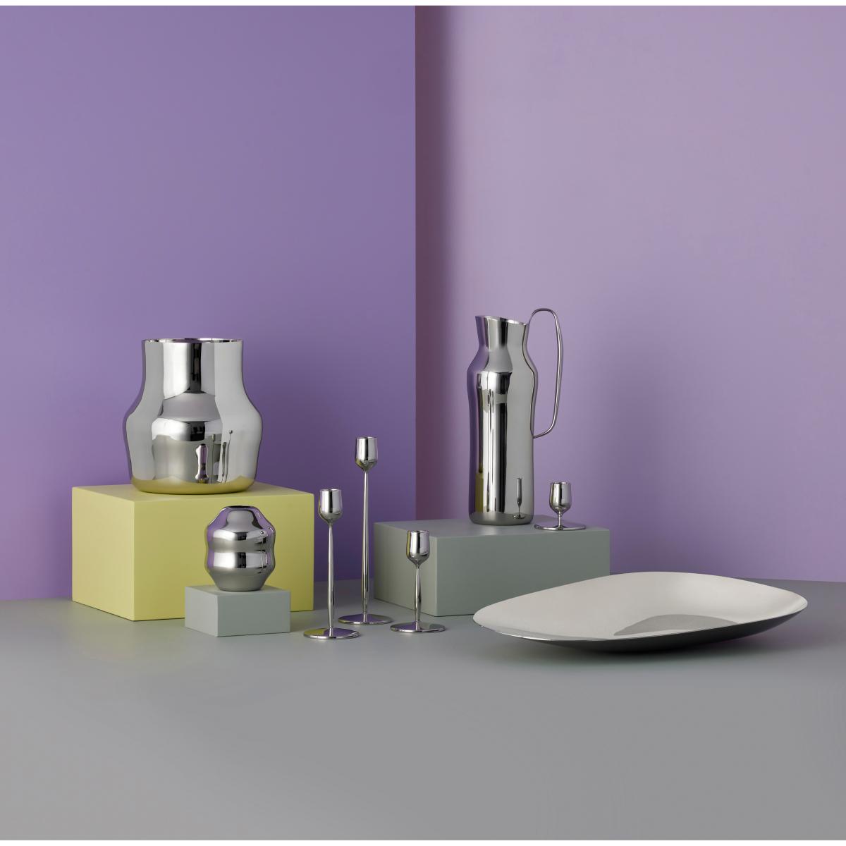 Gense Dorotea vase 18x195 cm Polished steel – image 3