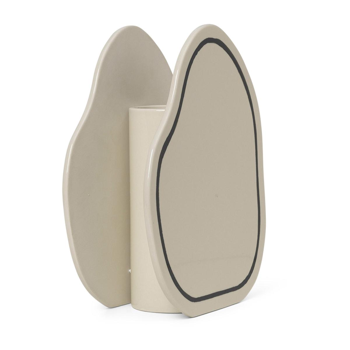 ferm LIVING Paste vase rounded 28 cm Off-white – image 2