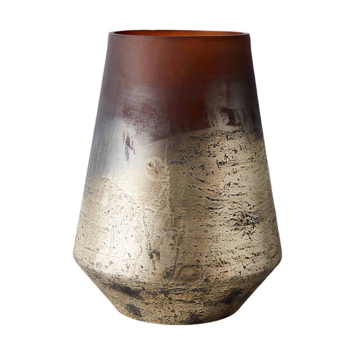 MUUBS Lana vase Ø18x26 cm Brown-gold – image 2