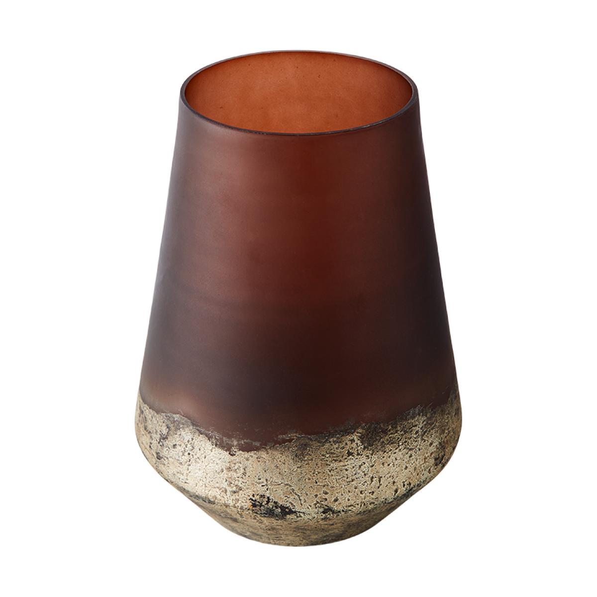 MUUBS Lana vase Ø18x26 cm Brown-gold – image 3