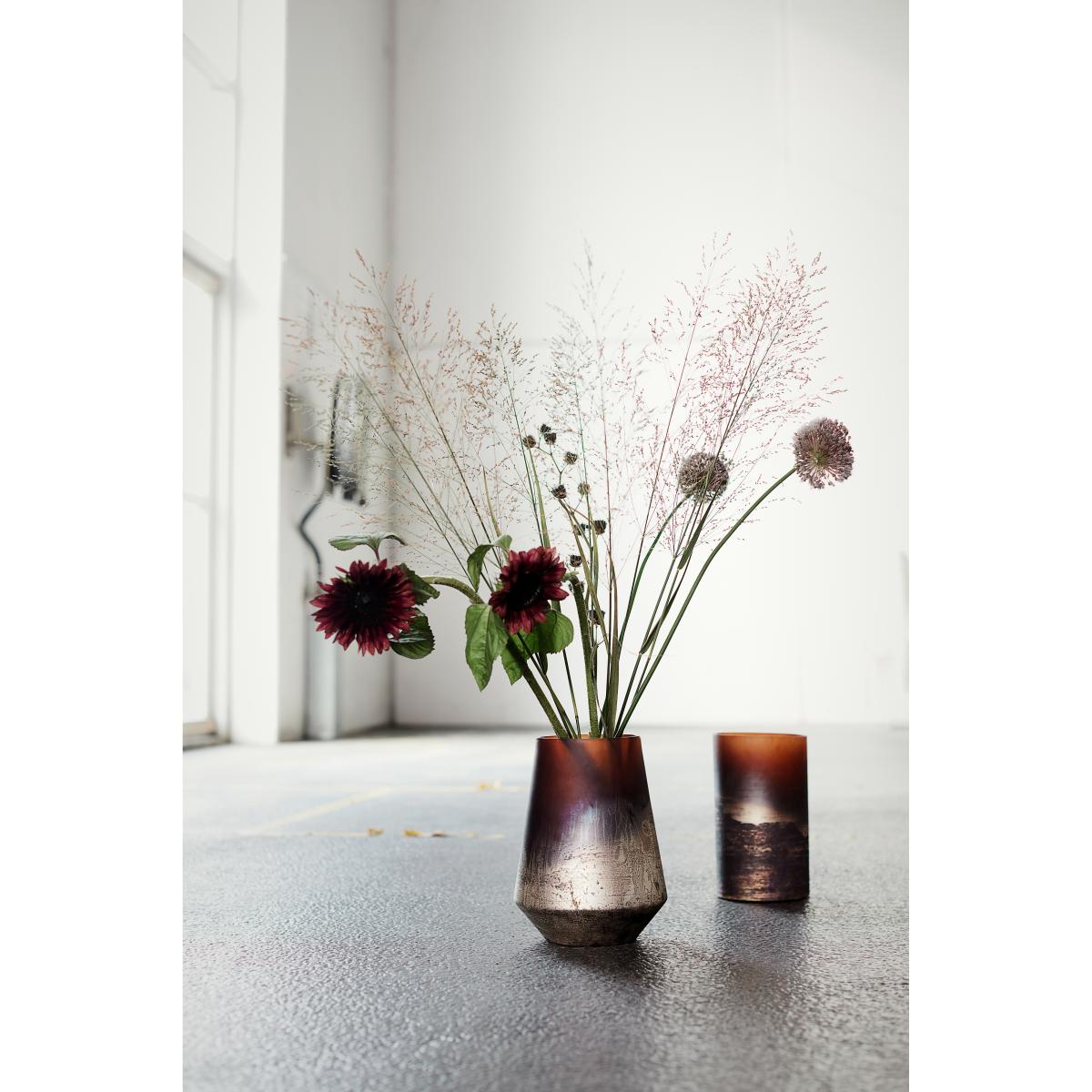 MUUBS Lana vase Ø18x26 cm Brown-gold – image 5