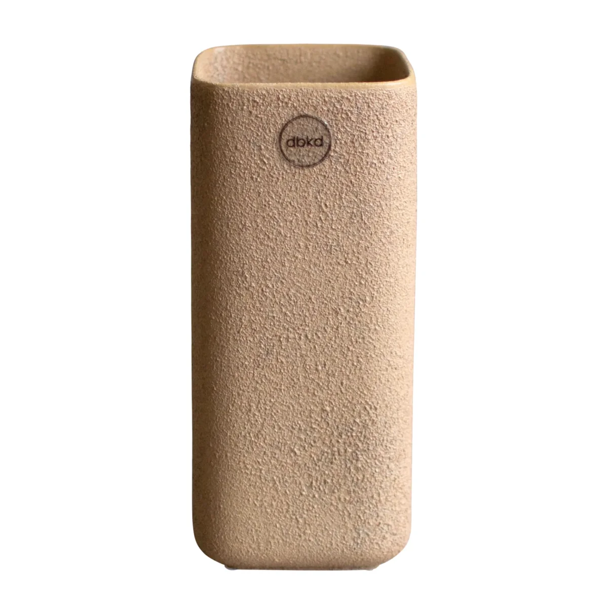 Cube vase 20 cm Sand – image 2