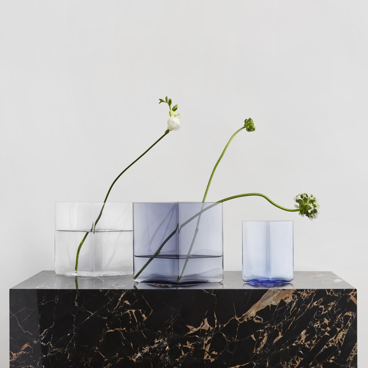 Ruutu vase 20.5x18 cm rain – image 2