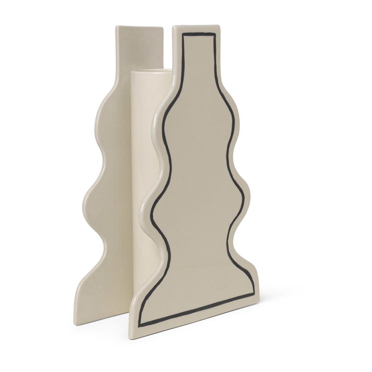 ferm LIVING Paste vase curvy 36 cm Off-white – image 2