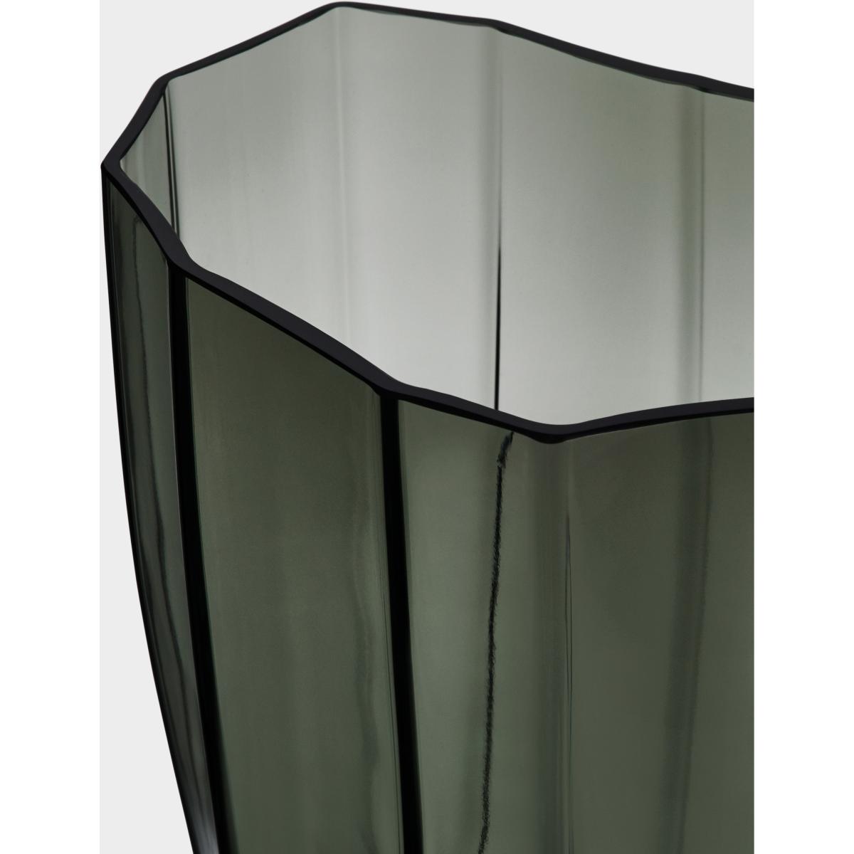 Orrefors Reed vase 30 cm Moss green – image 3