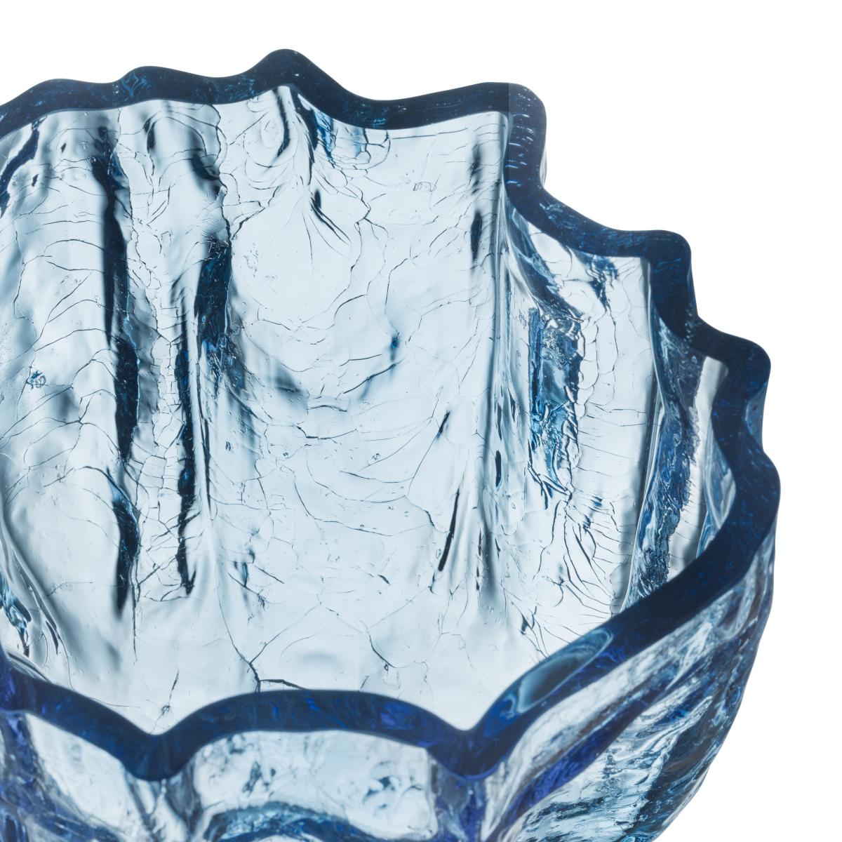 Kosta Boda Crackle vase 175 mm Circular glass – image 2