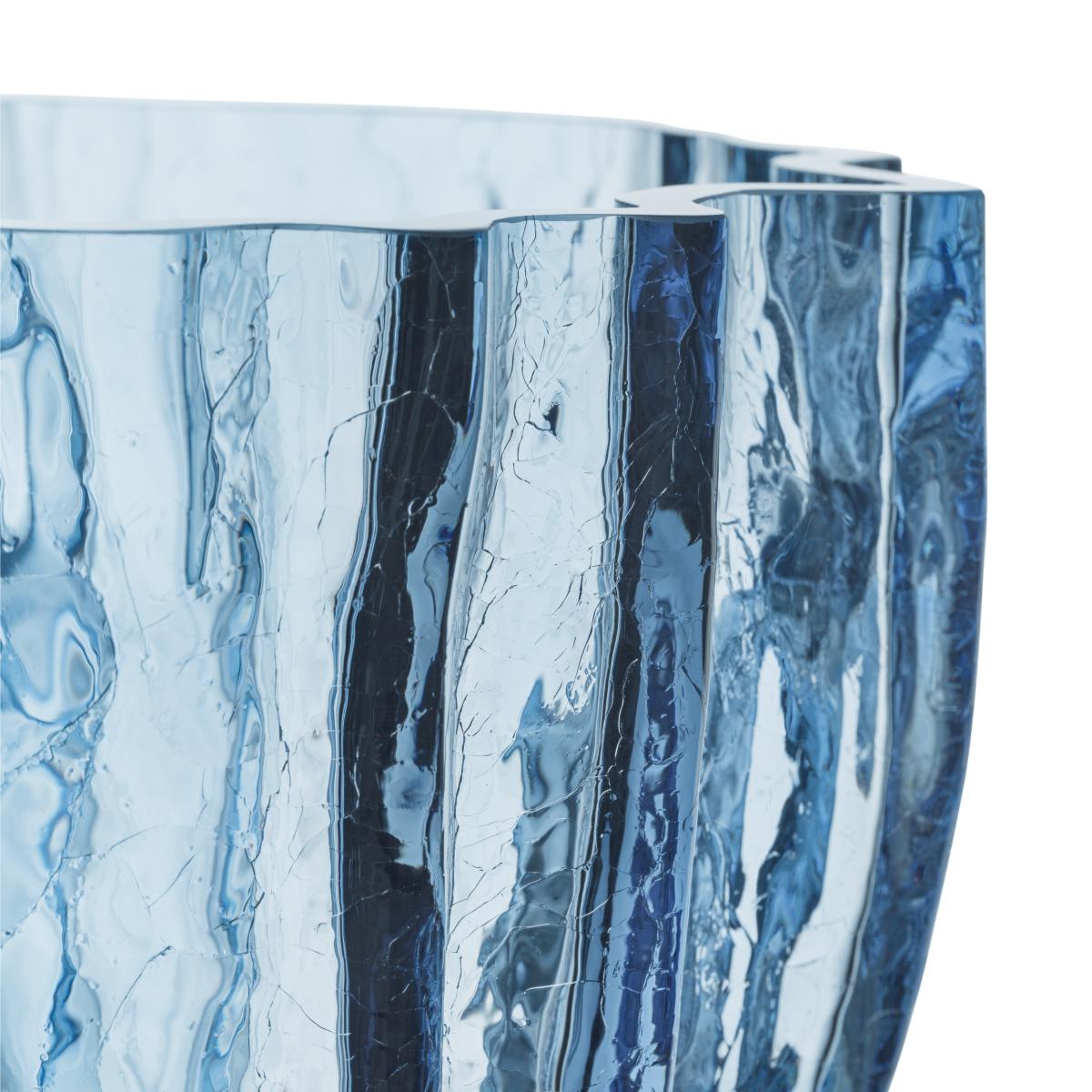 Kosta Boda Crackle vase 175 mm Circular glass – image 3