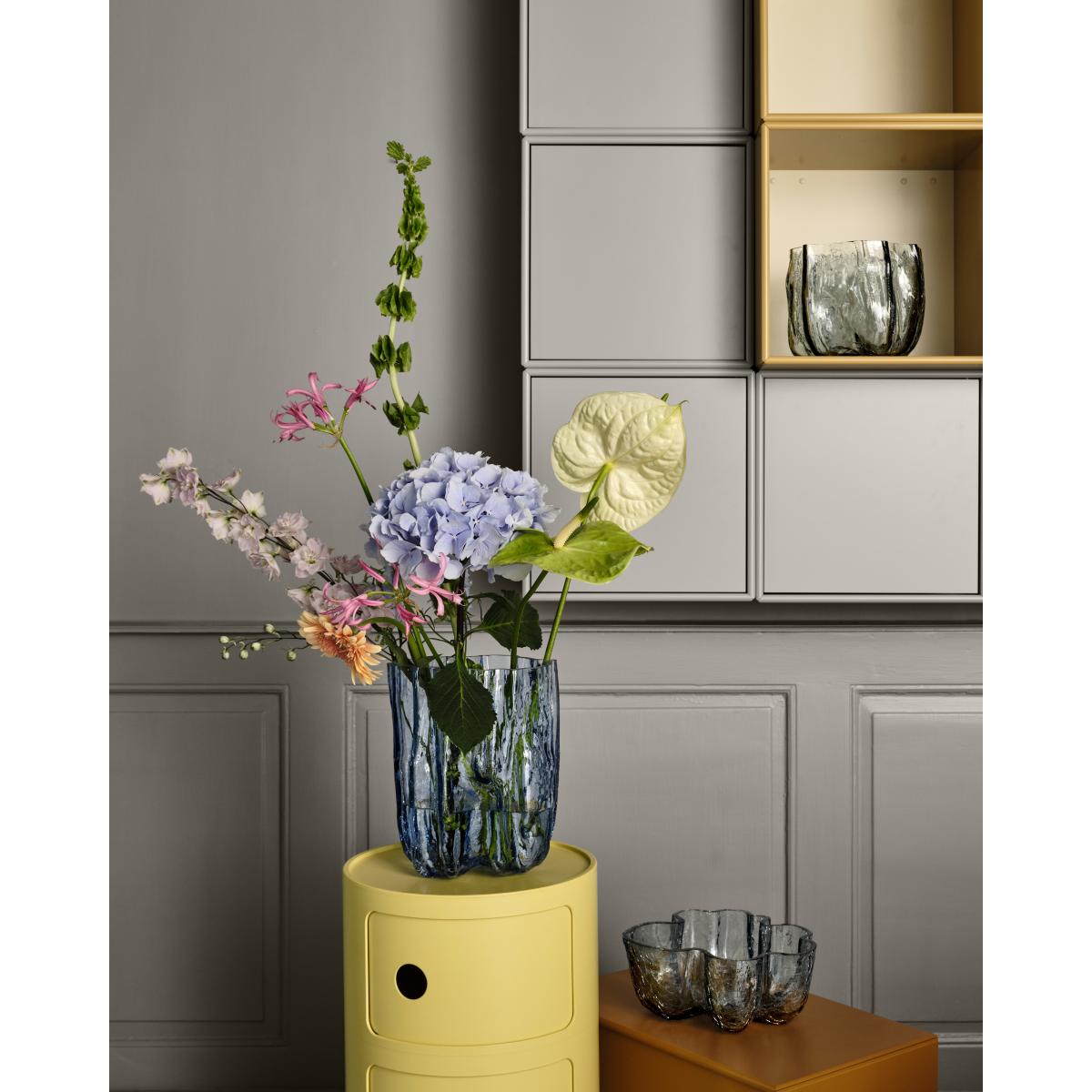 Kosta Boda Crackle vase 175 mm Circular glass – image 4