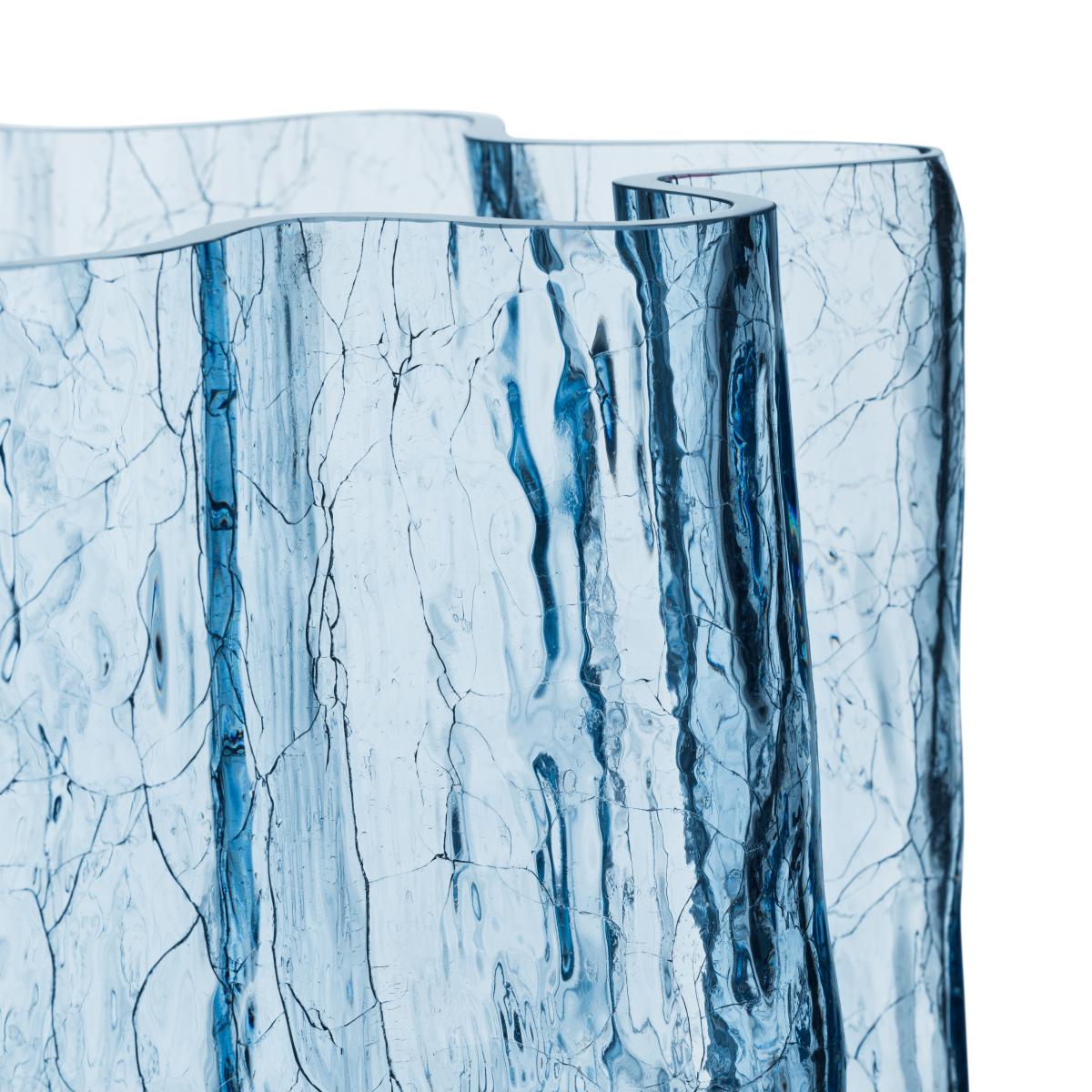 Kosta Boda Crackle vase 370 mm Circular glass – image 3