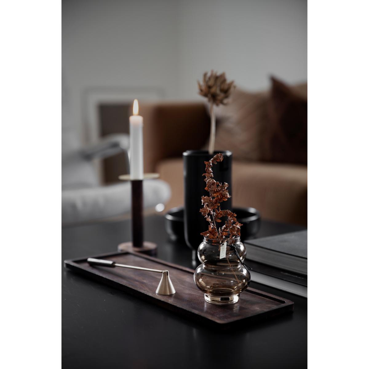 Ernst glass vase curve 10 cm Chestnut – image 2