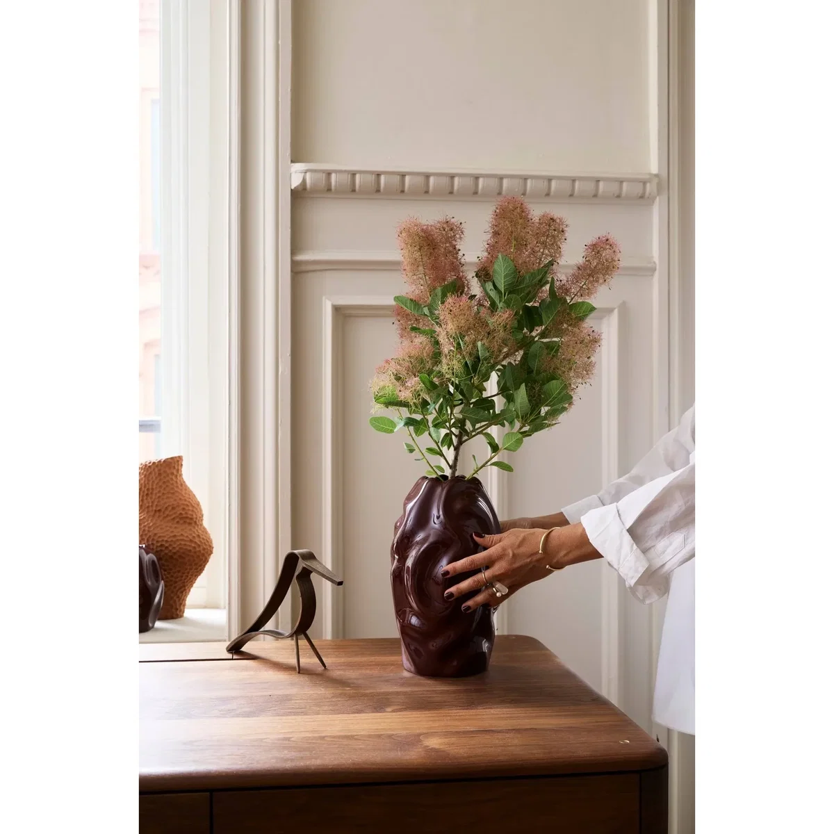 Cooee Design Drift desert vase 28 cm Maroon – image 5