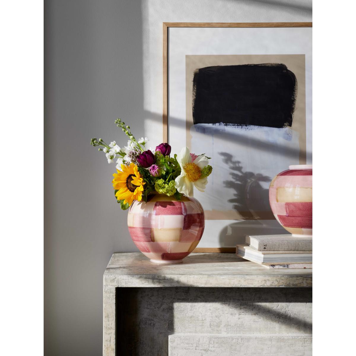 Kähler Canvase vase 20 cm Pink-brown – image 4