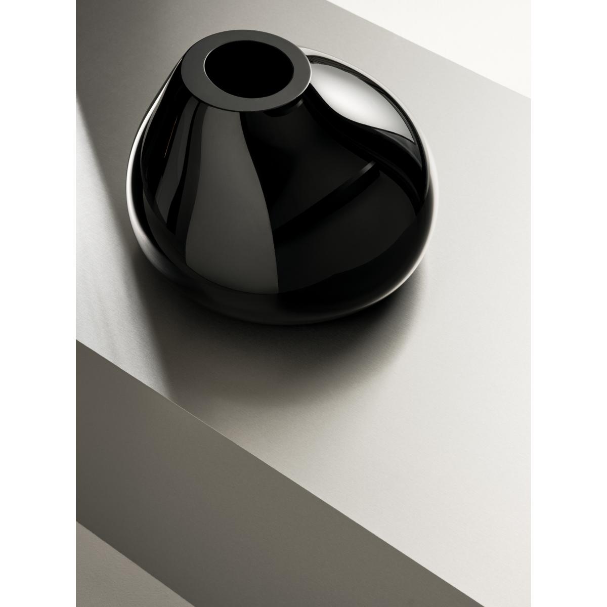 Orrefors Ebon vase 190 mm Black – image 3