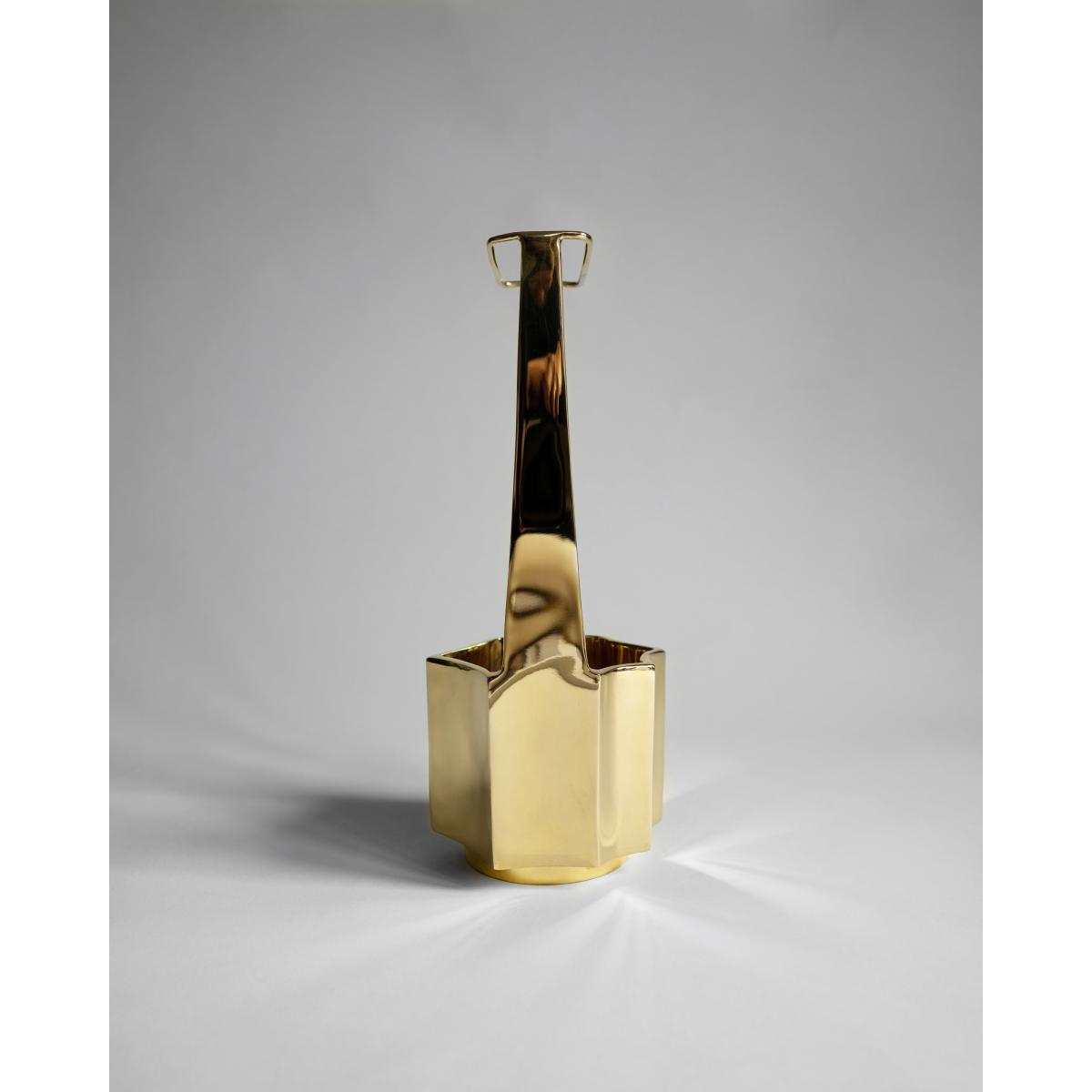 Hein Studio Ikebana vase 30 cm Brass – image 2