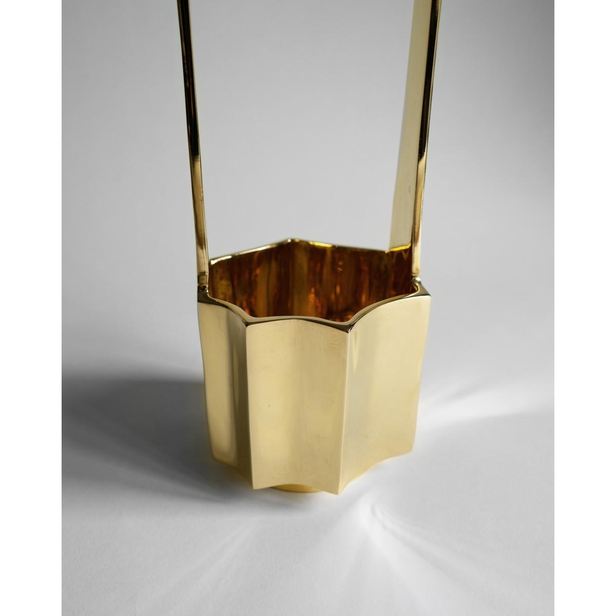 Hein Studio Ikebana vase 30 cm Brass – image 3