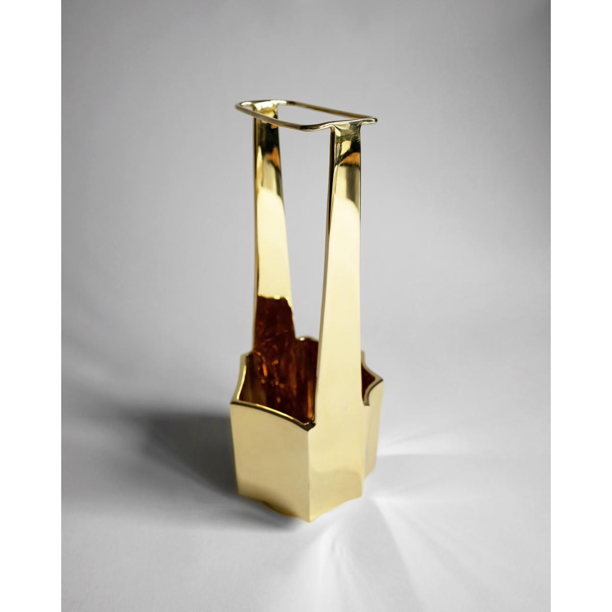 Hein Studio Ikebana vase 30 cm Brass – image 5
