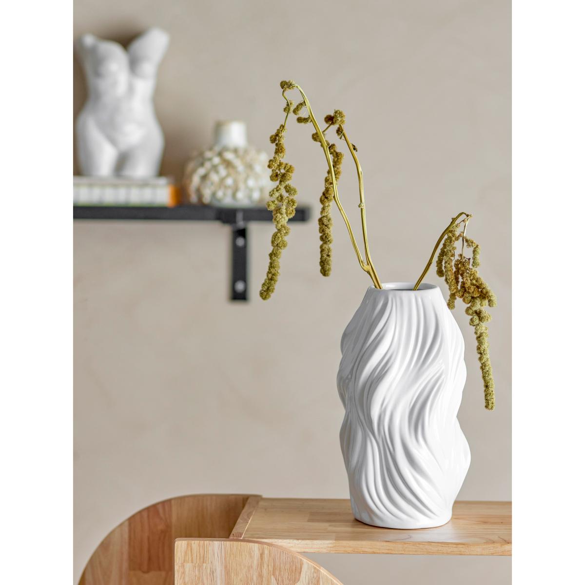 Bloomingville Sanak vase Ø14x26 cm White – image 3