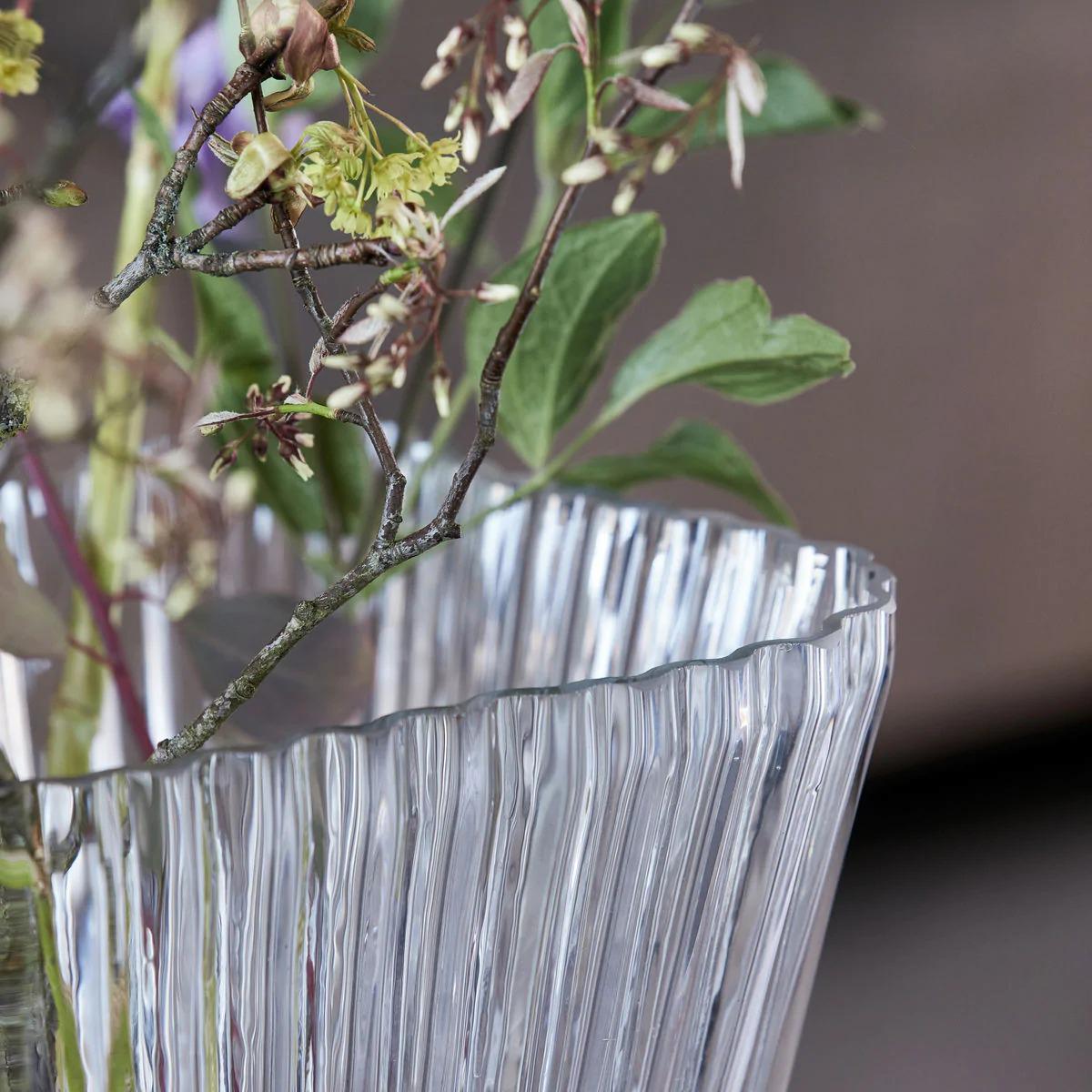 House Doctor Orri vase 22 cm Clear – image 4