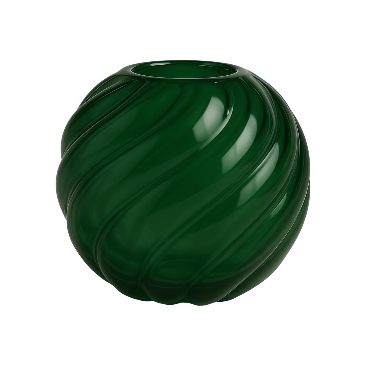 Cooee Design Twist ball vase Ø20x19 cm Forest green
