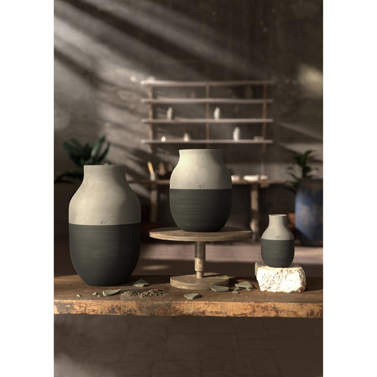 Kähler Omaggio Circulare Vase H12.5 cm Anthracite grey – image 2