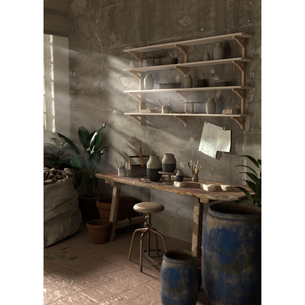 Kähler Omaggio Circulare Vase H12.5 cm Anthracite grey – image 3