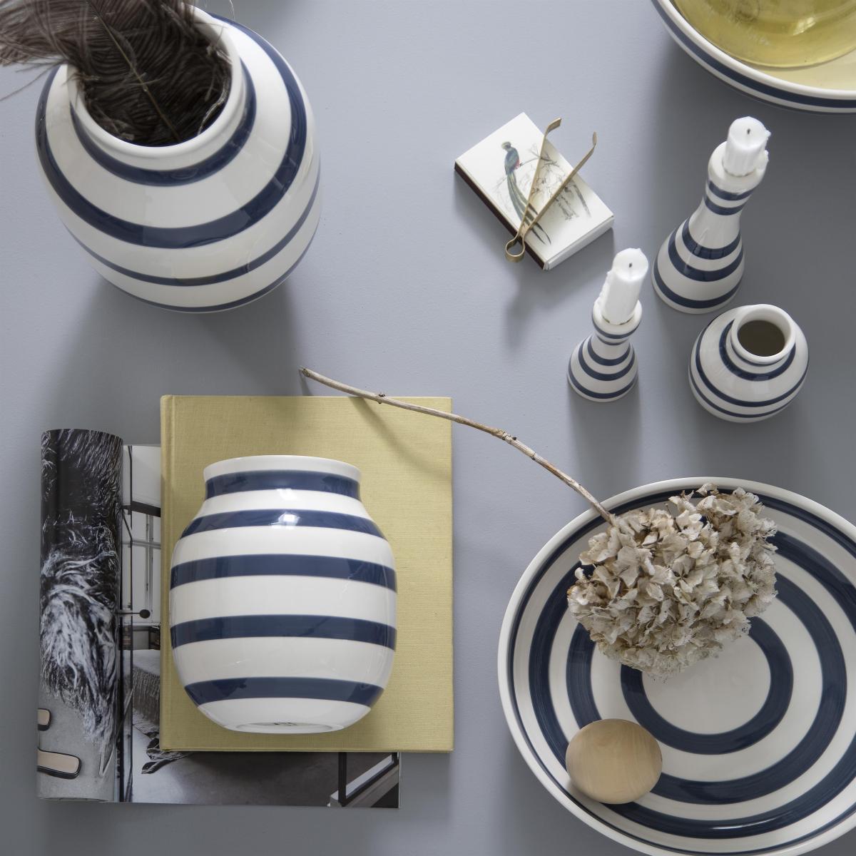 Omaggio vase medium steel blue – image 3