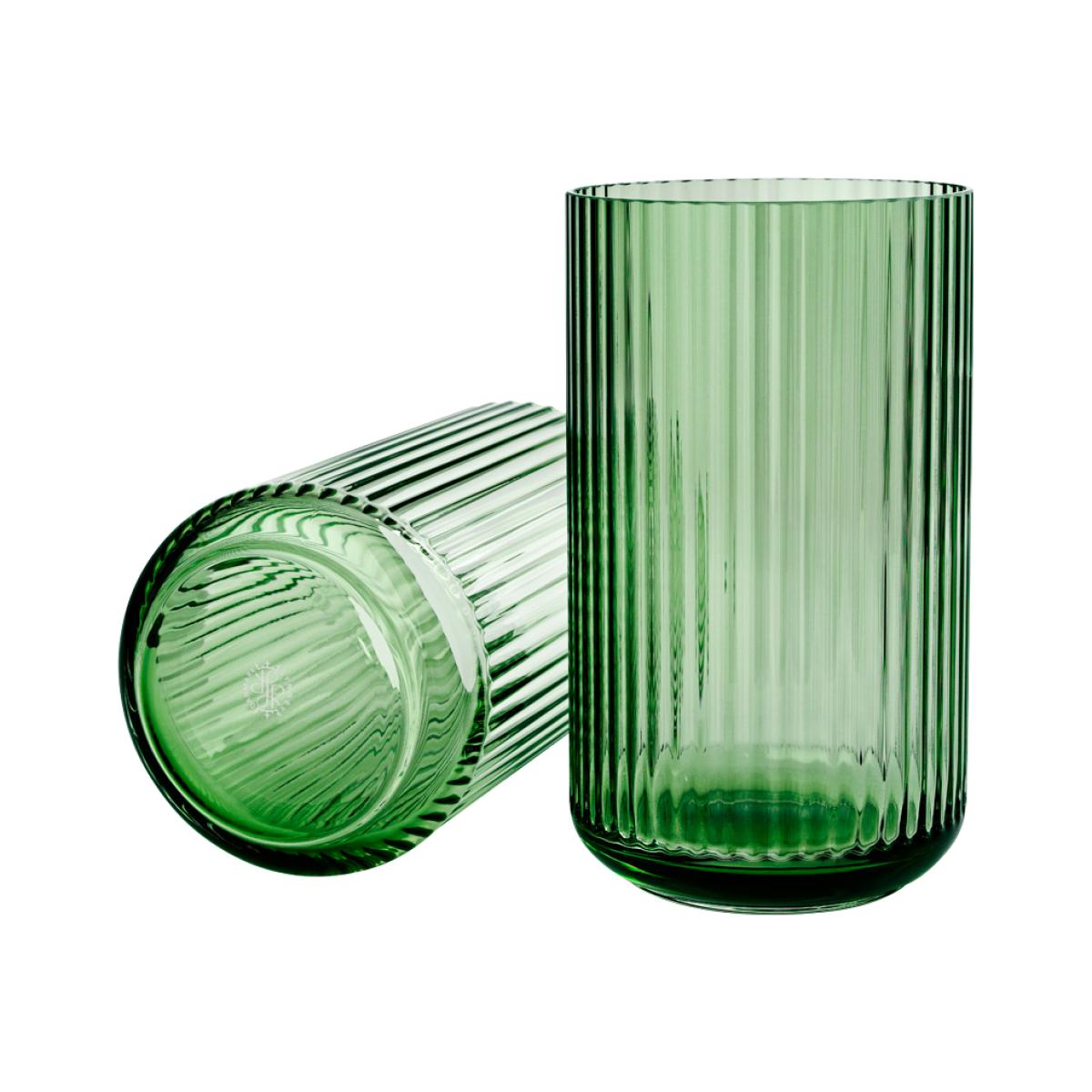 Lyngby vase glass Copenhagen green 38 cm – image 1