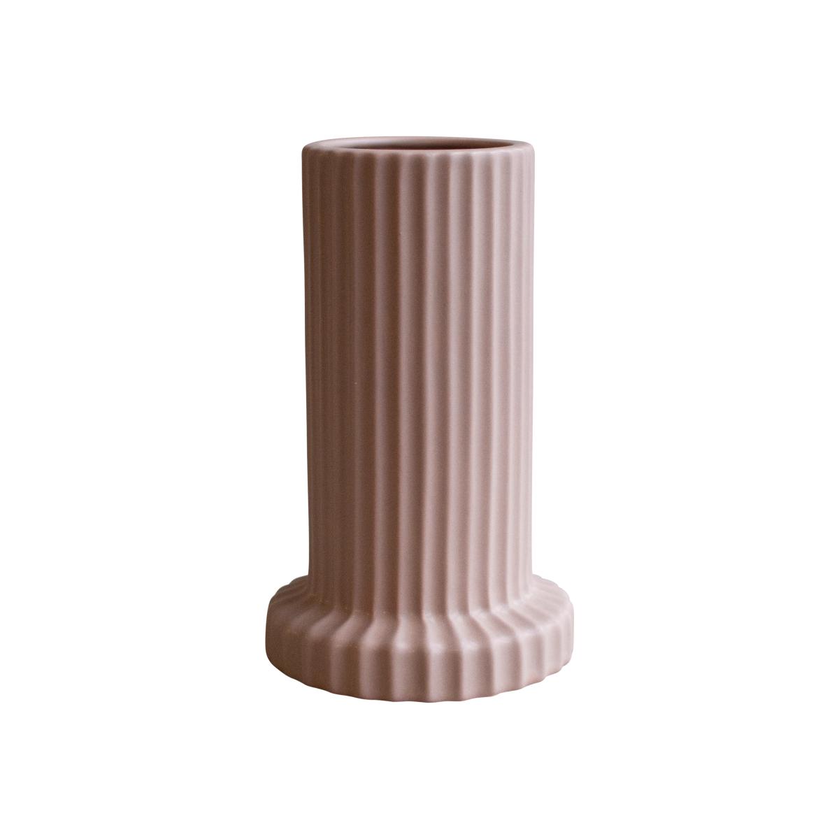 Stripe vase 18 cm Apricot – image 1