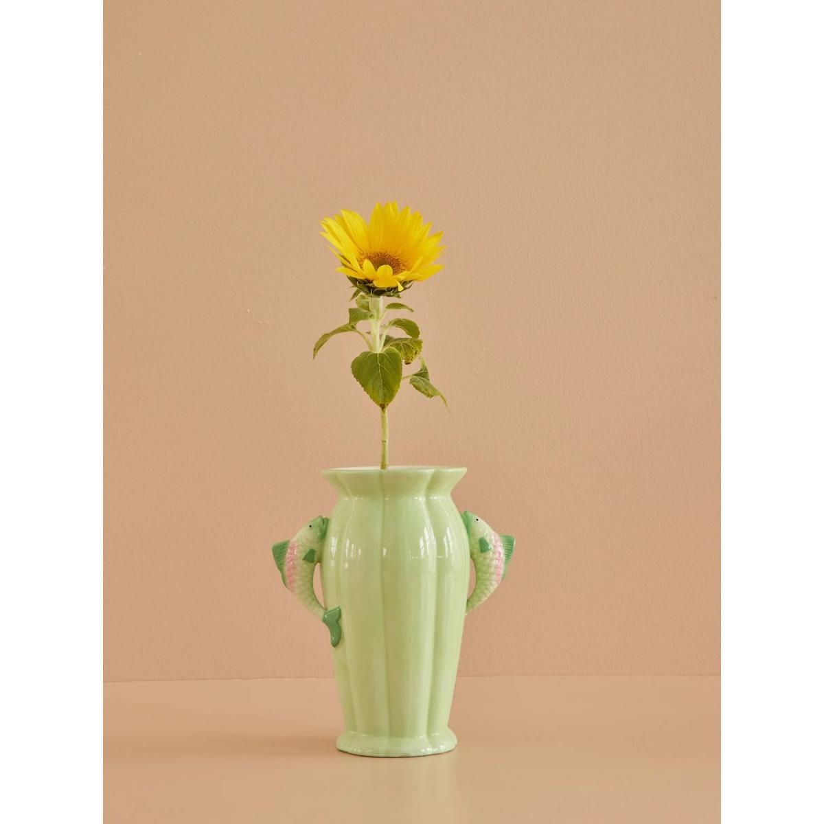 RICE Rice vase - Fish 20 cm Green – image 2