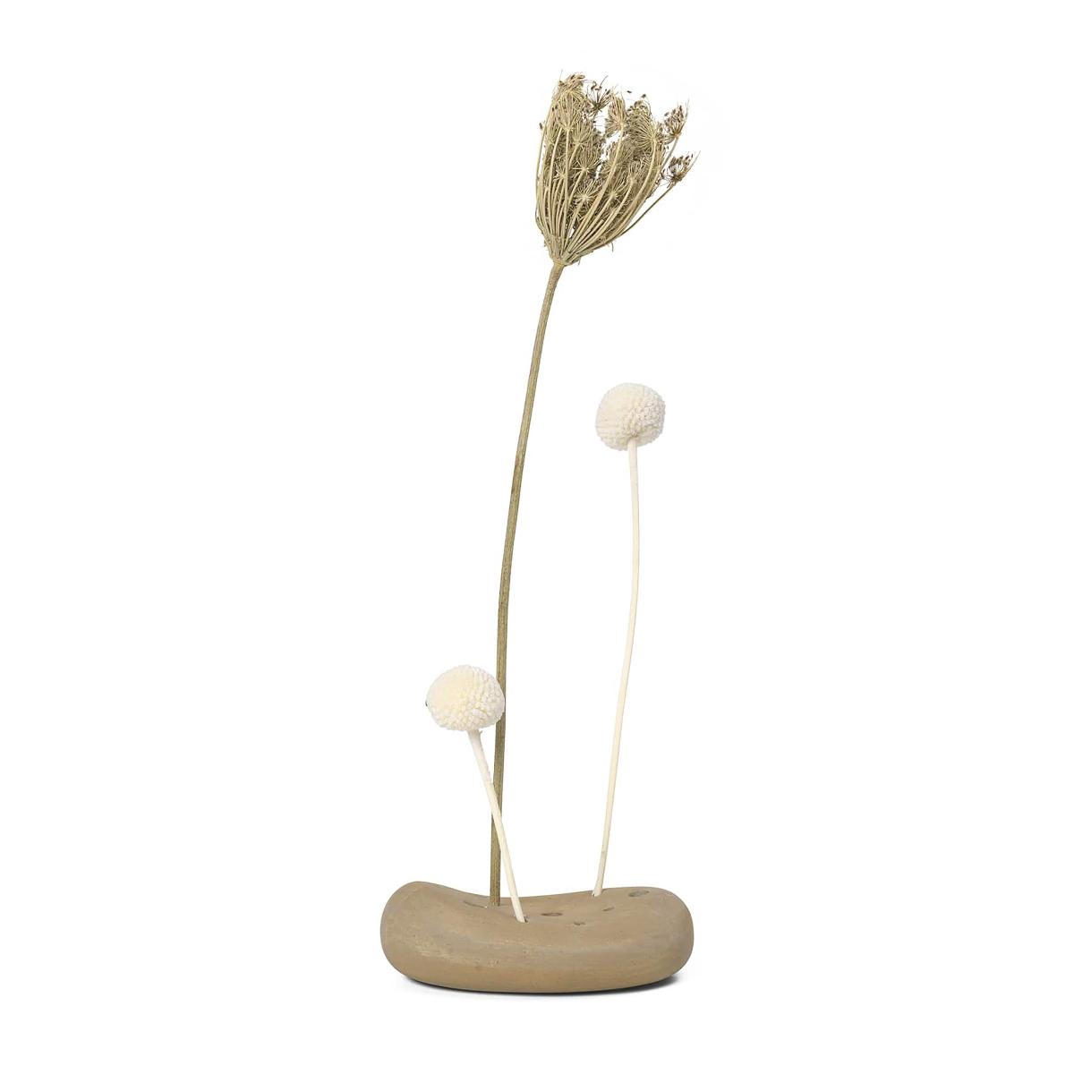 Ferm Living Vanitas Flower Stone vase Sand – image 2