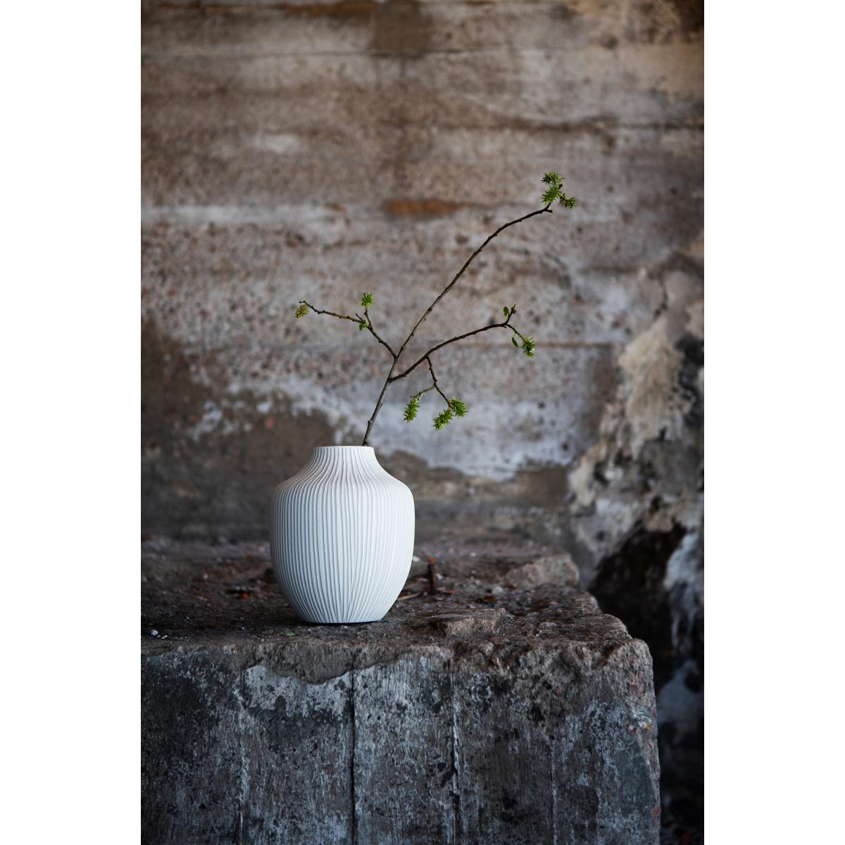 Lindform Kyoto vase Sand white stone stripe – image 2