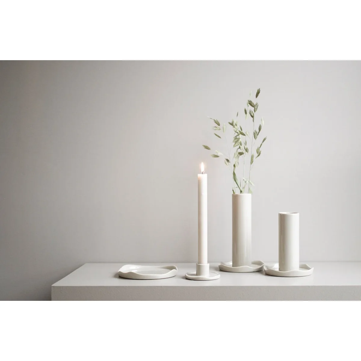 Wave vase 15 cm Shiny mole – image 3