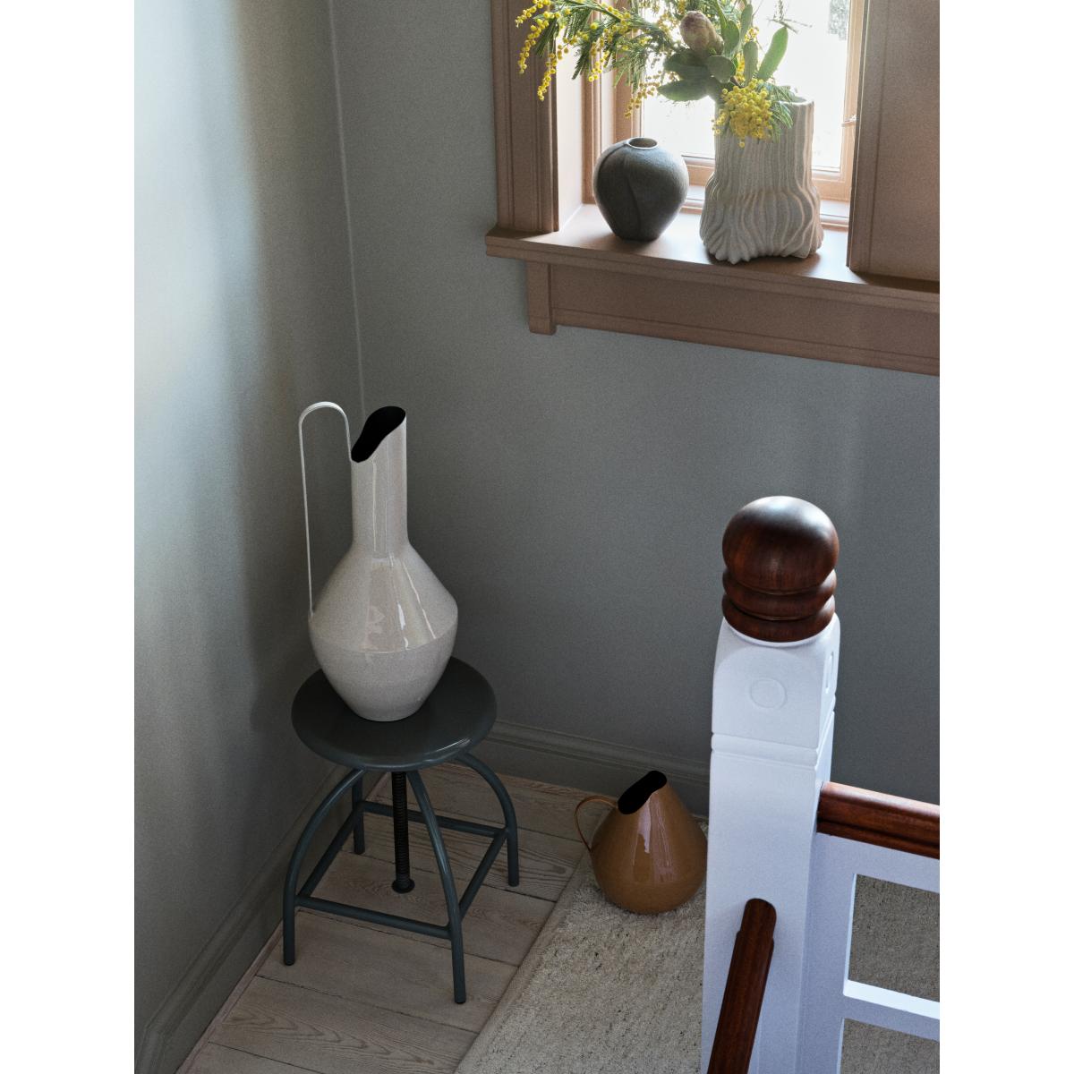 Broste Copenhagen Rosario vase Ø23x55 cm Rainy day grey – image 2
