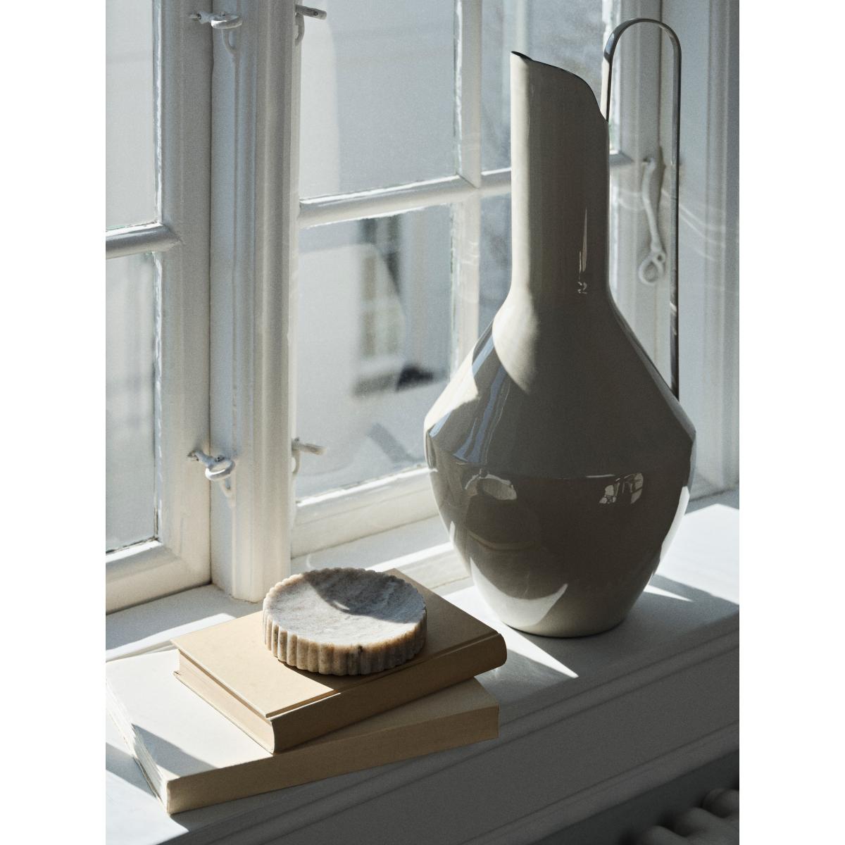 Broste Copenhagen Rosario vase Ø23x55 cm Rainy day grey – image 3
