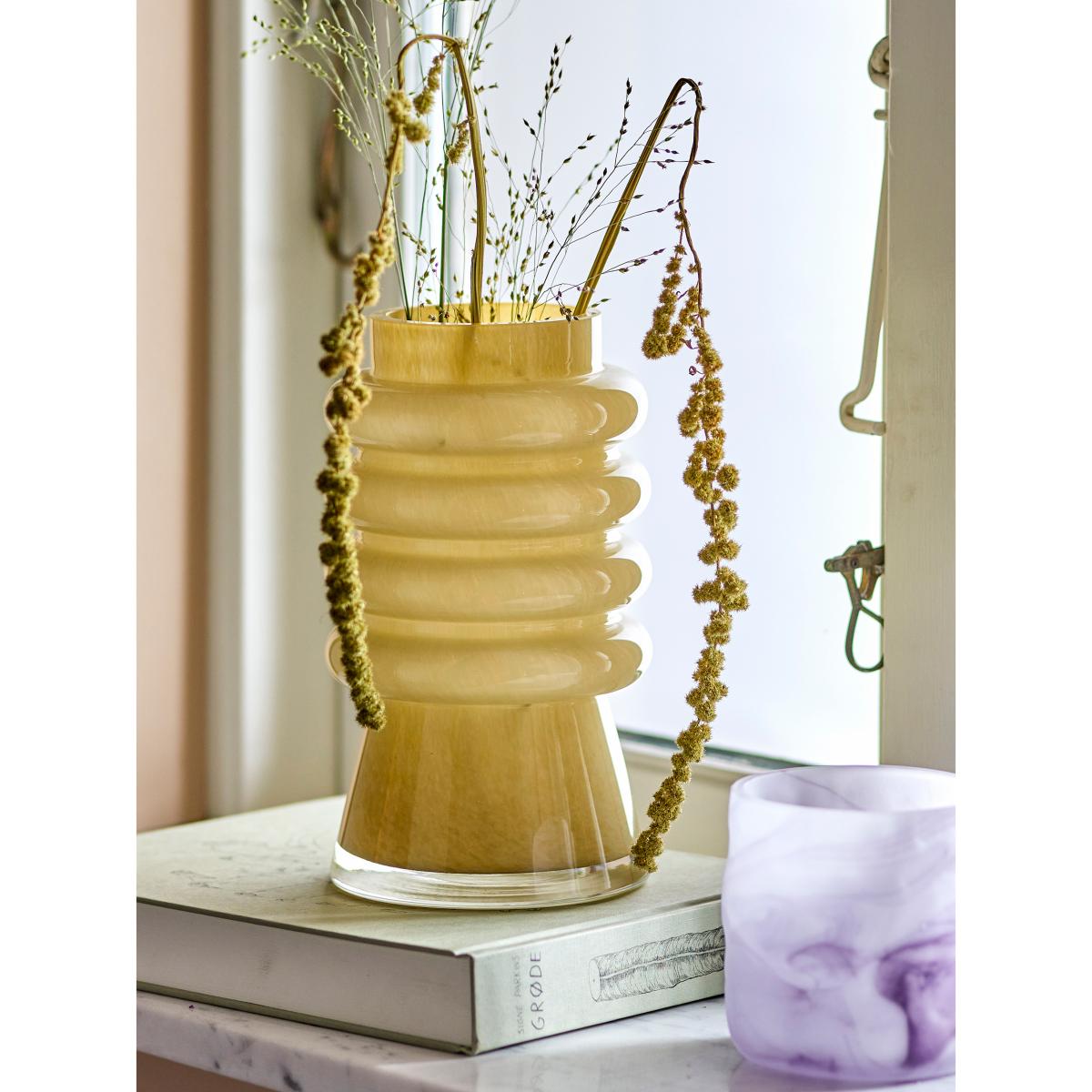 Bloomingville Sahara vase Ø13x23 cm Yellow – image 3
