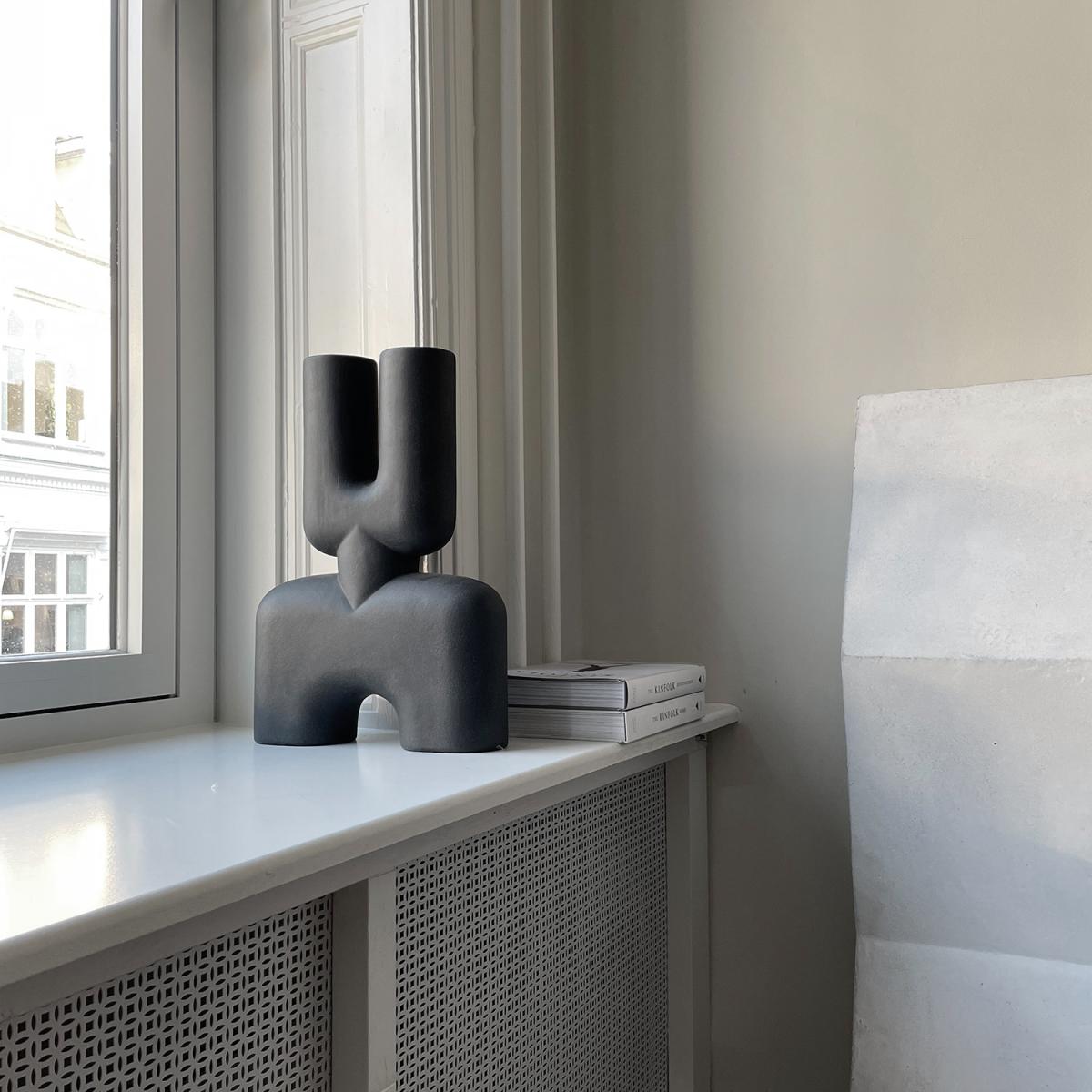 101 Copenhagen Cobra Double Medio vase 34x47 cm Black – image 4