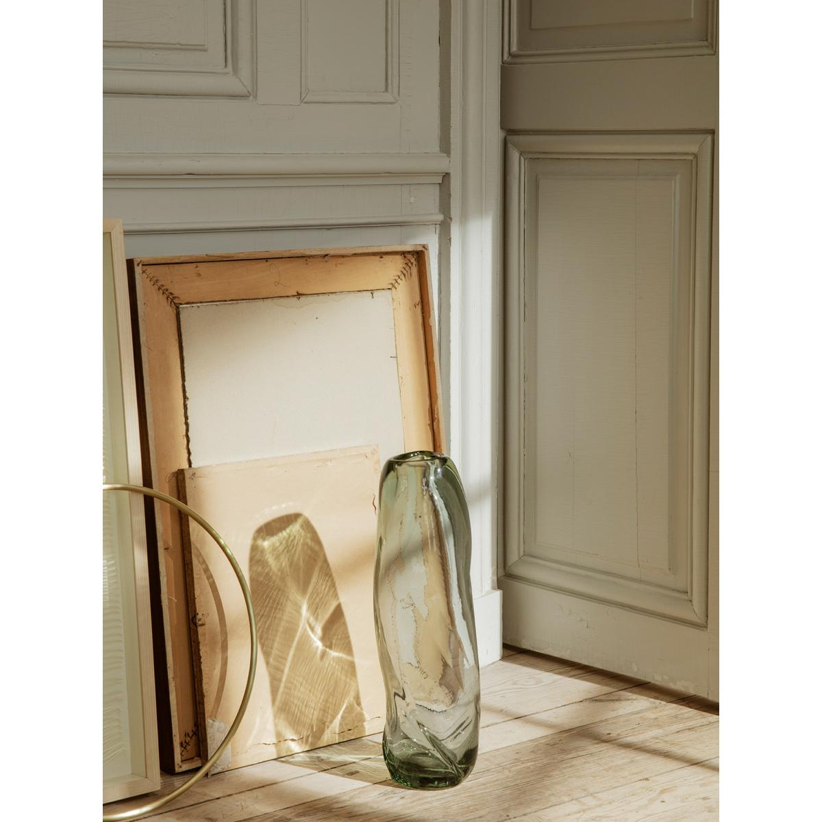 Water Swirl vase Recycled glass – image 2