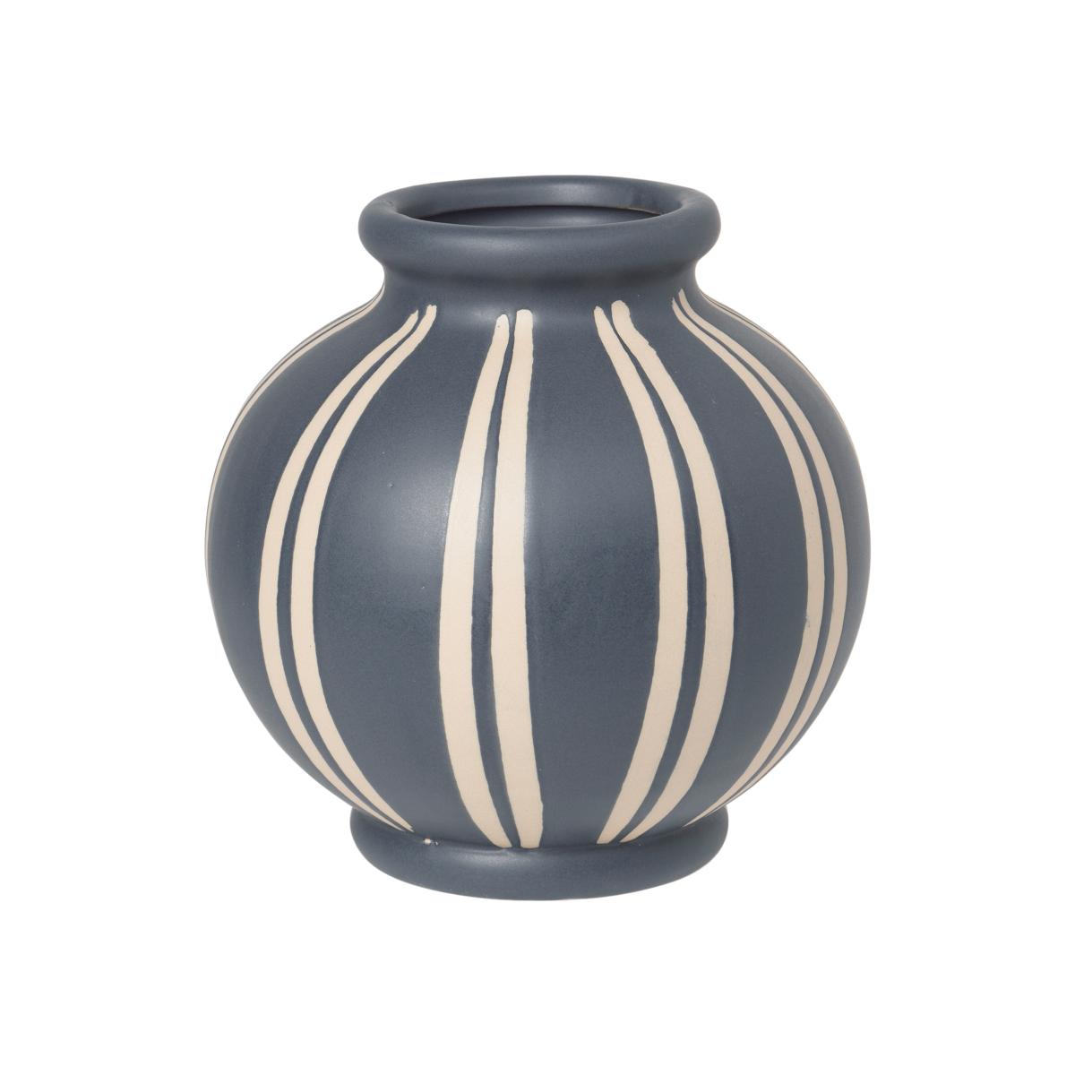Wilma vase 17.8 cm Blue-rainy day – image 1